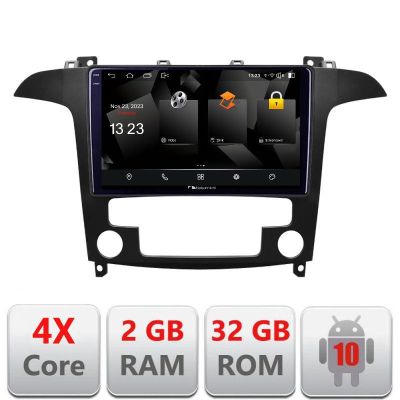 Navigatie Ford S-Max 2008-2012 5230-003 Android Ecran 720P Quad Core 2+32 carplay android auto