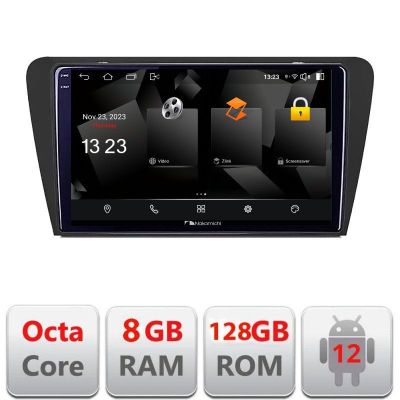 Navigatie Skoda Octavia 3 5960Pro-279 Android Octa Core Qualcomm 2K Qled 8+128 DTS DSP 360 4G Optical