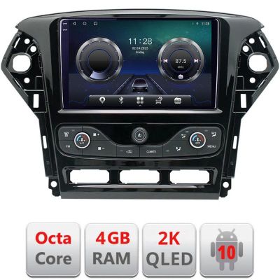 Navigatie Ford Mondeo 2011-2014 Android ecran Qled 2K Octa core 4+32 KIT-mondeo-nav-10+EDT-E409-2K