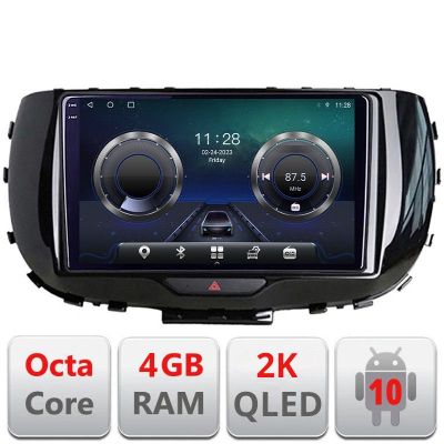 Navigatie Kia Soul 2020- C-soul Android Octa Core Ecran 2K QLED GPS 4G 4+32GB 360 kit-soul+EDT-E409-2K