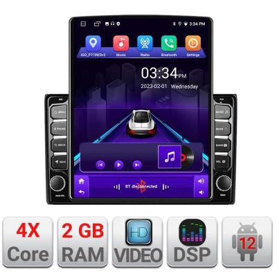 Navigatie Audi A4 B6 K-050 ecran tip TESLA 9.7" cu Android Radio Bluetooth Internet GPS WIFI 2+32 DSP Quad Core