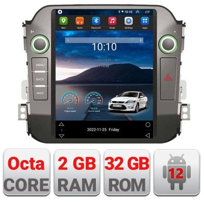 Navigatie tip Tesla Kia Sportage 2010-2015 radio gps internet 8Core 4G carplay android auto 2+32 kit-tesla-325+EDT-E32