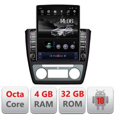 Navigatie Skoda Yeti 2009-2014 G-YETI ecran tip TESLA 9.7" cu Android Radio Bluetooth Internet GPS WIFI 4+32GB DSP 4G