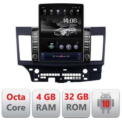 Navigatie MITSUBISHI LANCER H-037 ecran tip TESLA 9.7" cu Android Radio Bluetooth Internet GPS WIFI 4+32GB DSP 4G Octa