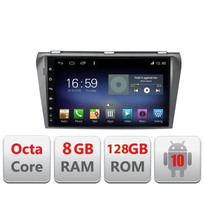 Navigatie MAZDA 3 2004-2009 F-161 Octa Core cu Android Radio Bluetooth Internet GPS WIFI DSP 8+128GB 4G