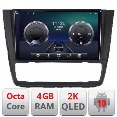 Navigatie BMW Seria 1 E87 C-bmw117 Android Octa Core Ecran 2K QLED GPS 4G 4+32GB 360 KIT-BMW117+EDT-E409-2K