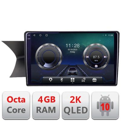 Navigatie Mercedes C W204 NTG4.5 2012-2015 Android Octa Core Ecran 2K QLED GPS 4G 4+32GB 360 KIT-w204-N45+EDT-E409-2K