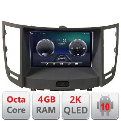 Navigatie Infinity FX intre anii 2009-2012 Android Octa Core Ecran 2K QLED GPS 4G 4+32GB 360 KIT-fx35+EDT-E409-2K