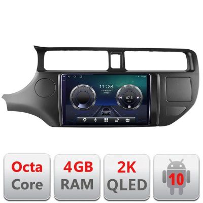 Navigatie Kia Rio 2012- C-204 Android Octa Core Ecran 2K QLED GPS 4G 4+32GB 360 KIT-204+EDT-E409-2K