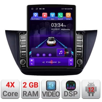 Navigatie Mitubishi Lancer 2001-2007 K-lancer07 ecran tip TESLA 9.7" cu Android Radio Bluetooth Internet GPS WIFI 2+32