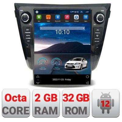 Navigatie tip Tesla Nissan X-Trail 2013-2018 radio gps internet 8Core 4G carplay android auto 2+32 kit-tesla-353+EDT-E