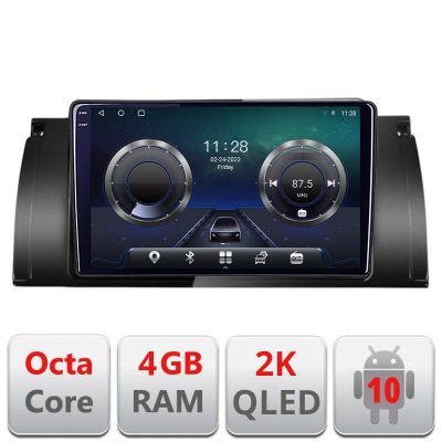 Navigatie BMW E39 si E53 C-082 Android Octa Core Ecran 2K QLED GPS 4G 4+32GB 360 KIT-082+EDT-E409-2K