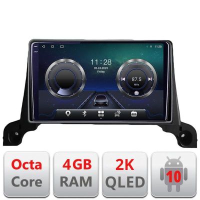 Navigatie Peugeot 5008 2016-2020 C-5008 Android Octa Core Ecran 2K QLED GPS 4G 4+32GB 360 kit-5008+EDT-E409-2K