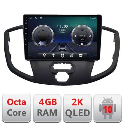 Navigatie Ford Transit V363 2015-2021 Android ecran Qled 2K Octa core 4+32 Kit-custom+EDT-E409-2K