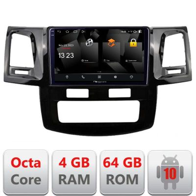 Navigatie Toyota Hilux 2008-2014 5510-143 Android Octa Core 720p 4+64 DSP 360 camera carplay android auto