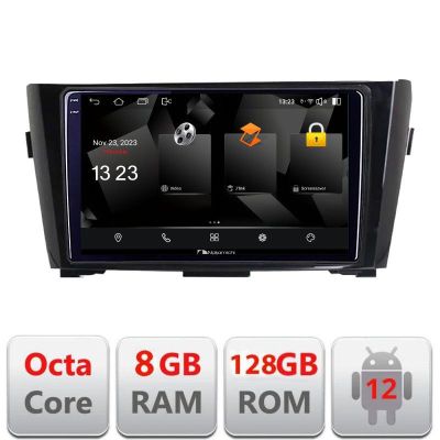 Navigatie Nissan Qashqai 5960Pro-353 Android Octa Core Qualcomm 2K Qled 8+128 DTS DSP 360 4G Optical