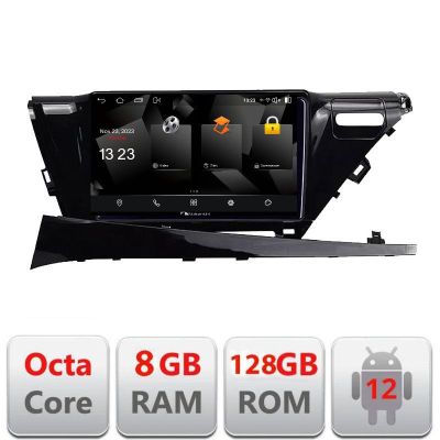 Navigatie Toyota Camry 2017-2021 V1 Android Octa Core Qualcomm 2K Qled 8+128 DTS DSP 360 4G Optical