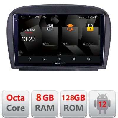 Navigatie Mercedes SL W230 2004-2011 5960Pro-W230 Android Octa Core Qualcomm 2K Qled 8+128 DTS DSP 360 4G Optical