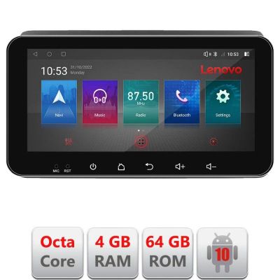 Navigatie Dacia Duster 2023- Android radio gps internet Octa Core 4+64 LTE ecran de 10.33' wide KIT-duster2023+EDT-E511-pro