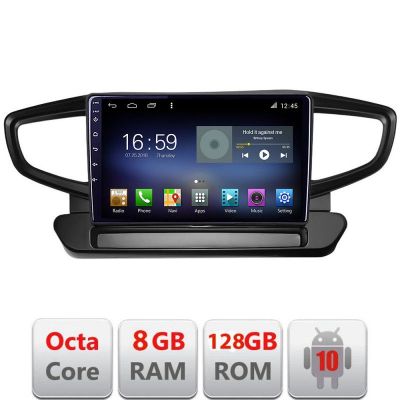 Navigatie HHyundai Ioniq 2016-2020 Android radio gps internet Octa Core 8+128 LTE KIT-ioniq+EDT-E609