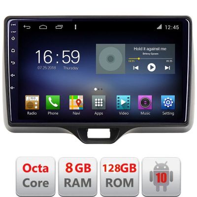 Navigatie Toyota Yaris 2020- Android radio gps internet Lenovo Octa Core 8+128 LTE kit-yaris2020+EDT-E610