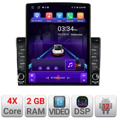 Navigatie VW Touareg 2002-2010 Android radio gps internet quad core 2+32 ecran vertical 9.7" kit-touareg-old+EDT-E708