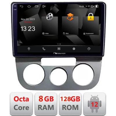 Navigatie VW Golf 5 2004-2010 clima manuala Android radio gps internet octa core 8+128 carplay android auto