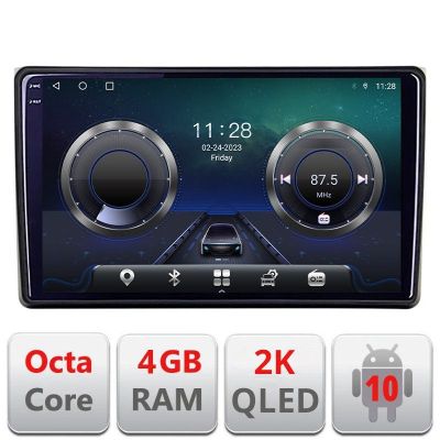 Navigatie Audi A4 B6 C-050 Android Octa Core Ecran 2K QLED GPS 4G 4+32GB 360 KIT-050+EDT-E409-2K v1