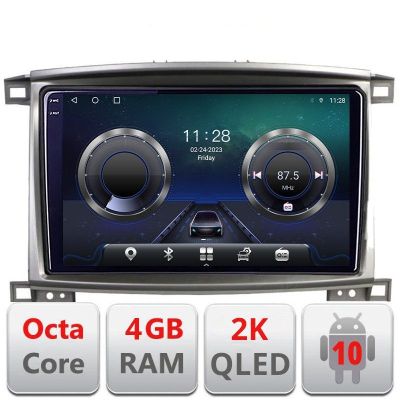 Navigatie Toyota Land Cruiser L100 2002-2008 C-l100 Android Octa Core Ecran 2K QLED GPS 4G 4+32GB 360 KIT-l100+EDT-E409-2K v1