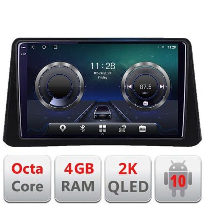 Navigatie Opel Mokka 2012-2016 C-MOKKA1 Android Octa Core Ecran 2K QLED GPS 4G 4+32GB 360 KIT-mokka1+EDT-E409-2K v1