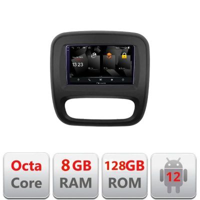 Navigatie Renault Trafic 2014-2017 5960Pro-rt09 Android Octa Core Qualcomm 2K Qled 8+128 DTS DSP 360 4G Optical v1