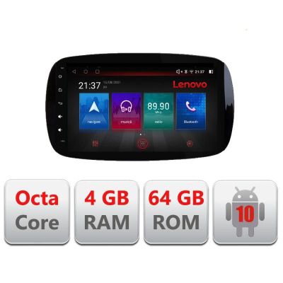 Navigatie Smart For Two 2015- E-Smart15 Octa Core cu Android Radio Bluetooth Internet GPS WIFI DSP 4+64GB 4G