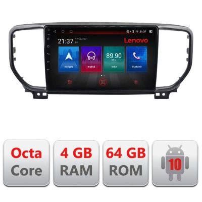 Navigatie Kia Sportage facelift 2019- E-sportage-19 Octa Core cu Android Radio Bluetooth Internet GPS WIFI DSP 4+64GB