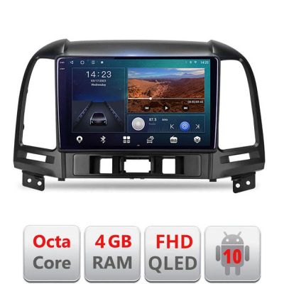 Navigatie HHyundai Santa Fe B-008 Android Ecran QLED octa core 4+64 carplay android auto KIT-008+EDT-E309V3