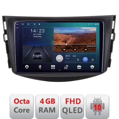 Navigatie Toyota RAV4 B-018 Android Ecran QLED octa core 4+64 carplay android auto KIT-018+EDT-E309V3