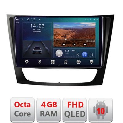 Navigatie Mercedes W211 W219 B-090 Android Ecran QLED octa core 4+64 carplay android auto KIT-090+EDT-E309V3