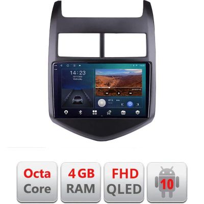 Navigatie Chevrolet Aveo 2010-2013 B-AVEO10 Android Ecran QLED octa core 4+64 carplay android auto KIT-aveo10+EDT-E309V3