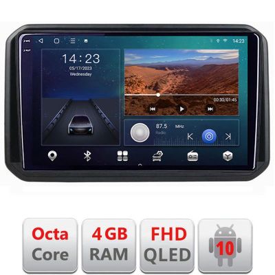 Navigatie Suzuki Ignis 2016- B-IGNIS16 Android Ecran QLED octa core 4+64 carplay android auto KIT-IGNIS16+EDT-E309V3