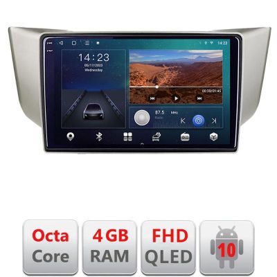 Navigatie Lexus RX 2003-2009 B- rx-03 Android Ecran QLED octa core 4+64 carplay android auto kit-rx-03+EDT-E309V3