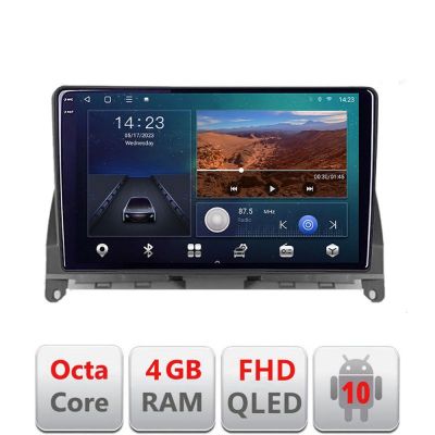 Navigatie Mercedes W204 2008-2012 B-W204 Android Ecran QLED octa core 4+64 carplay android auto KIT-W204+EDT-E309V3