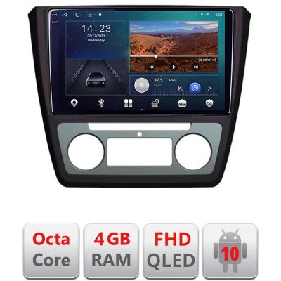 Navigatie Skoda Yeti 2009-2014 B-YETI Android Ecran QLED octa core 4+64 carplay android auto KIT-YETI+EDT-E309V3