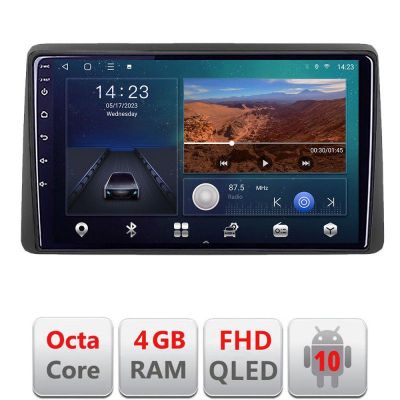 Navigatie Dacia Duster 2023- Android radio gps internet quad core 4+64 carplay android auto KIT-duster2023+EDT-E309v3