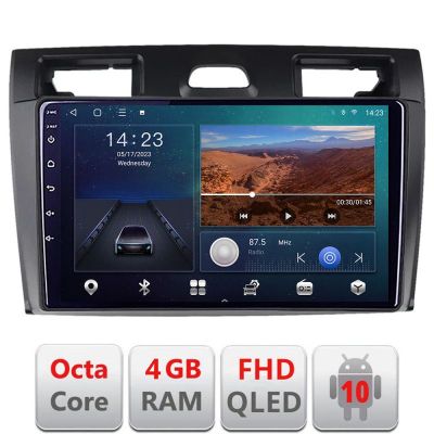 Navigatie Ford Fiesta MK5 2002-2008 Android radio gps internet quad core 4+64 carplay android auto KIT-fiesta-mk5+EDT-E309v3