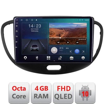 Navigatie HHyundai I10 2007-2013 Android radio gps internet quad core 4+64 carplay android auto KIT-i10-2007+EDT-E309v3