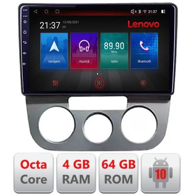 Navigatie VW Golf 5 2004-2010 clima manuala Android radio gps internet Octa Core 4+64 LTE KIT-golf5-manual+EDT-E509-PRO