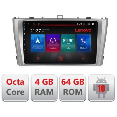 Navigatie Toyota Avensis 2009-2015 E-TY12 Octa Core cu Android Radio Bluetooth Internet GPS WIFI DSP 4+64GB 4G