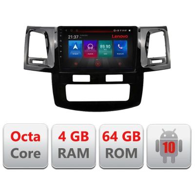 Navigatie Toyota Hilux 2008-2014 E-143 Octa Core cu Android Radio Bluetooth Internet GPS WIFI DSP 4+64GB 4G