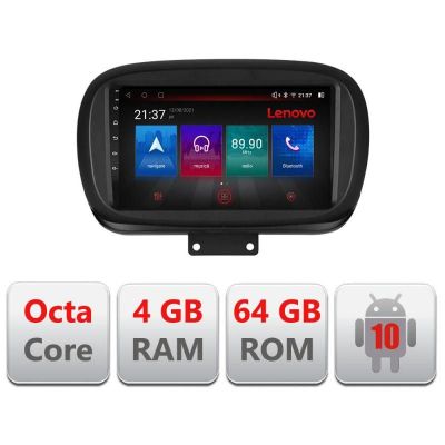 Navigatie Fiat 500 2014- E-539 Octa Core cu Android Radio Bluetooth Internet GPS WIFI DSP 4+64GB 4G