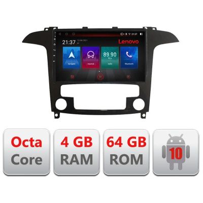 Navigatie Ford S-Max 2008-2012 E-003 Octa Core cu Android Radio Bluetooth Internet GPS WIFI DSP 4+64GB 4G