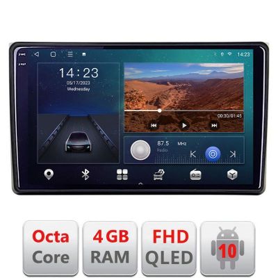 Navigatie Audi A4 B6 Quad Core B-050 Android Ecran QLED octa core 4+64 carplay android auto KIT-050+EDT-E309V3 v1